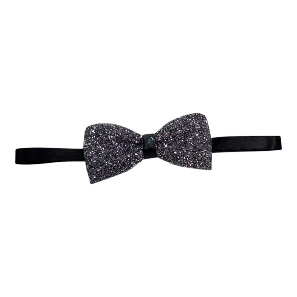 Purple Glitter Size 9.5 Loafers with Bow Tie - Picture 2 of 13